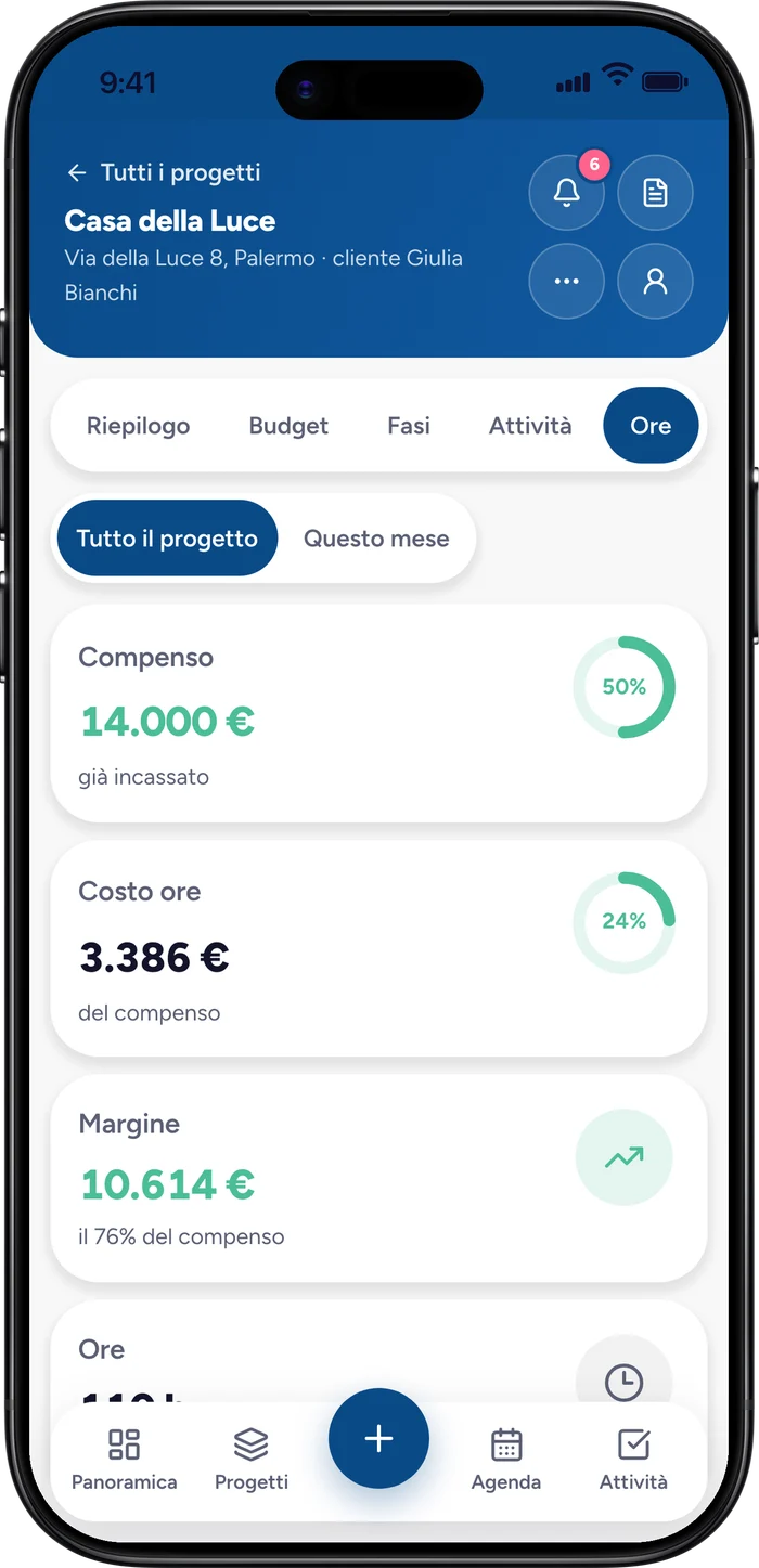 Lavoro dello studio su iPhone