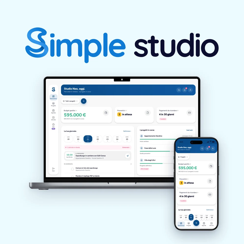 Simple Studio su MacBook e iPhone: la panoramica dello studio